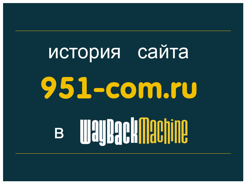 история сайта 951-com.ru