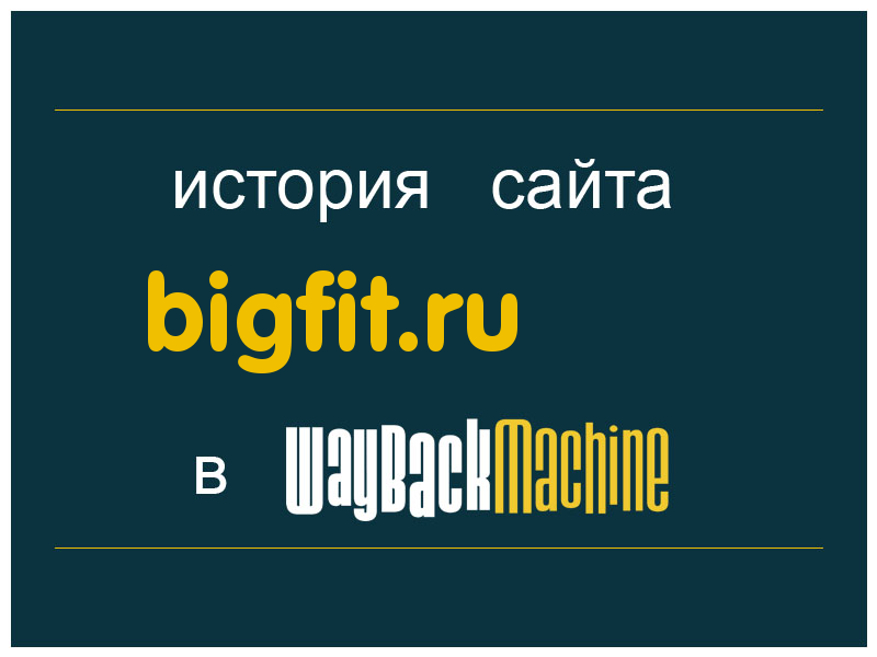 история сайта bigfit.ru