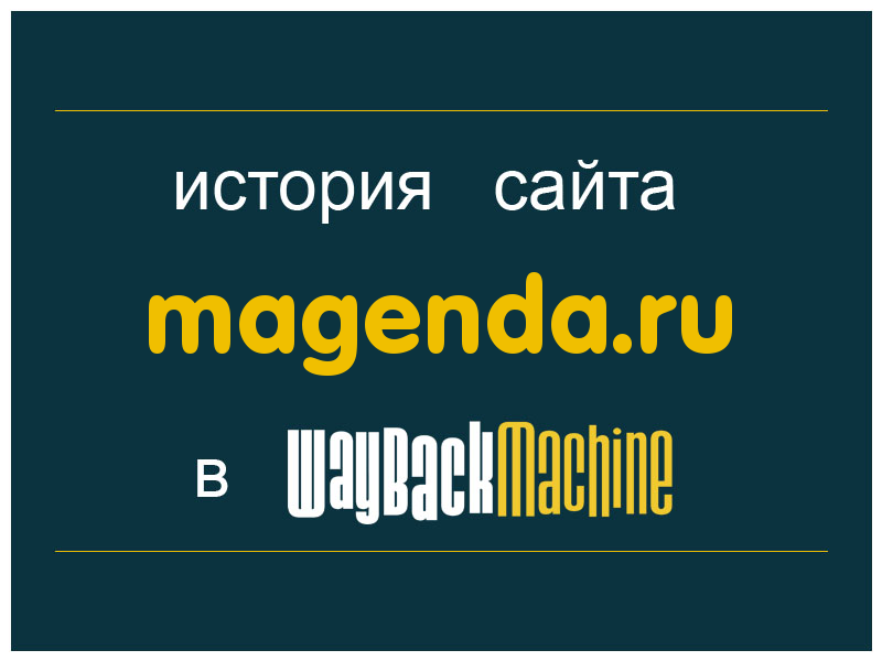 история сайта magenda.ru