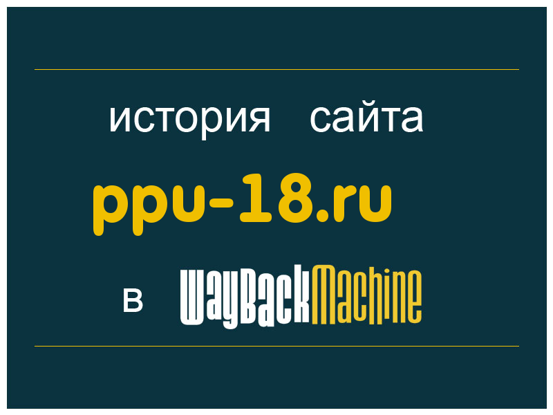 история сайта ppu-18.ru