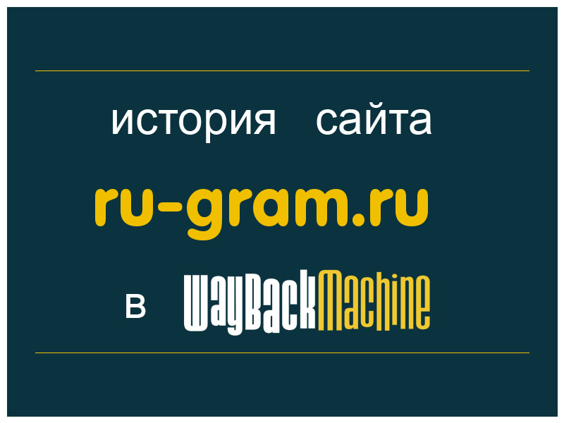история сайта ru-gram.ru