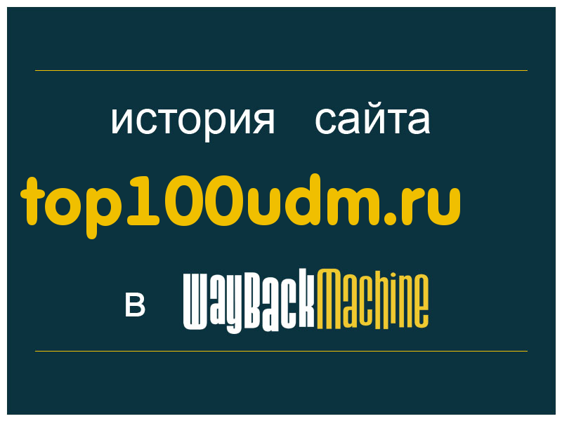 история сайта top100udm.ru