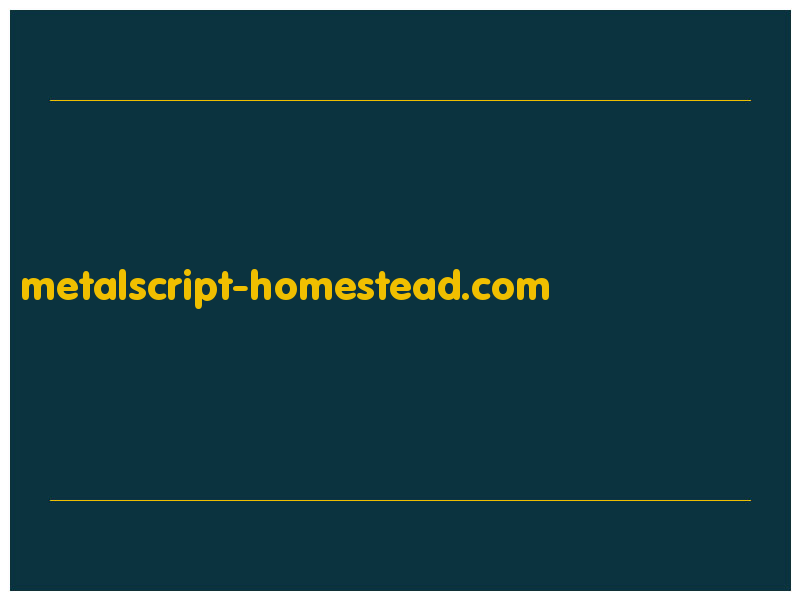 сделать скриншот metalscript-homestead.com