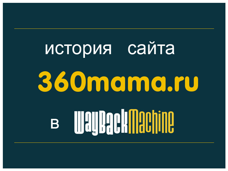 история сайта 360mama.ru