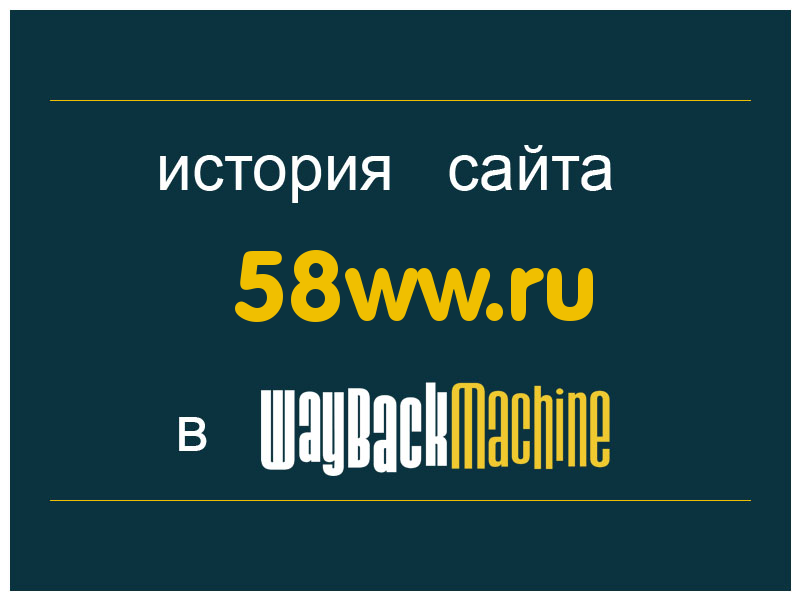 история сайта 58ww.ru