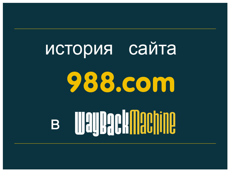 история сайта 988.com