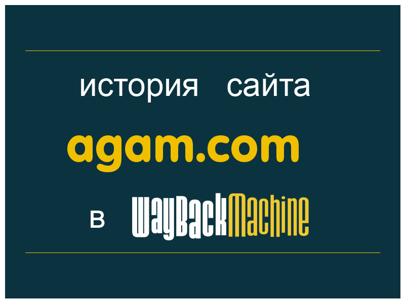 история сайта agam.com