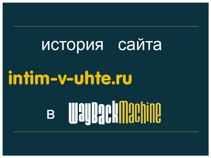 история сайта intim-v-uhte.ru