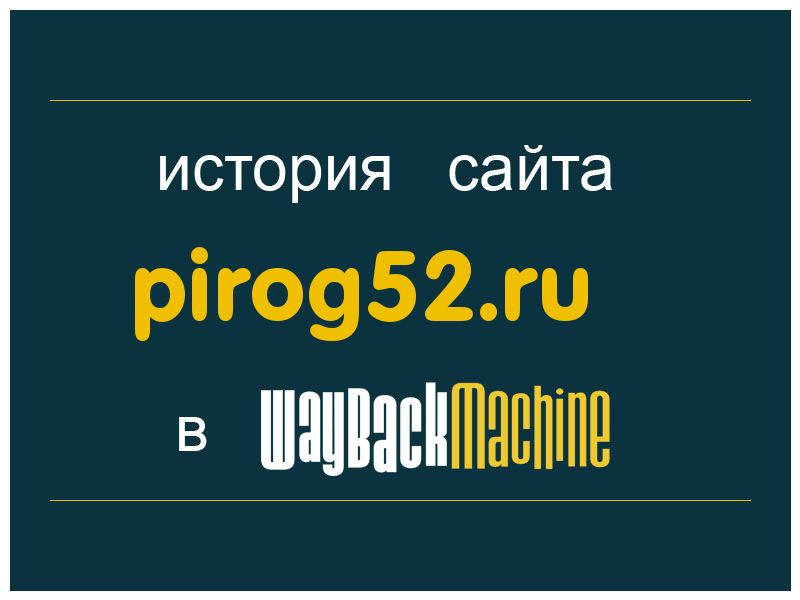 история сайта pirog52.ru
