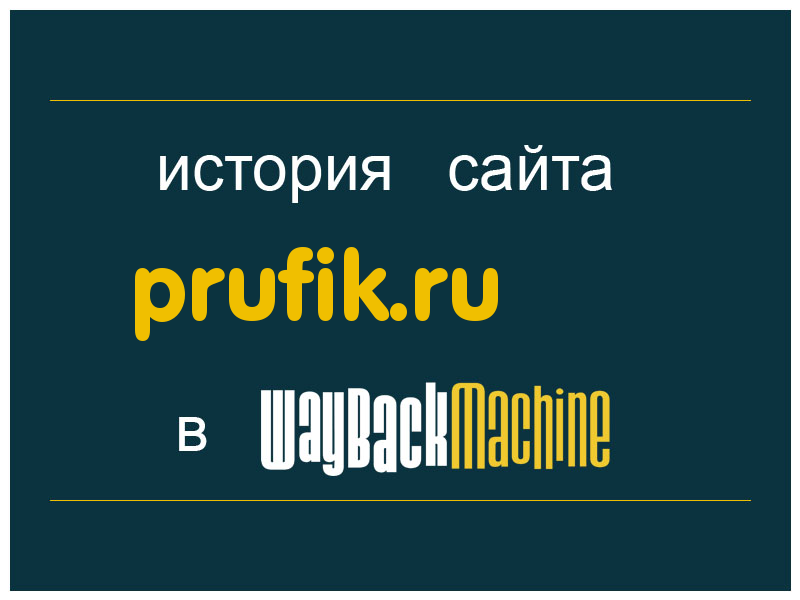 история сайта prufik.ru