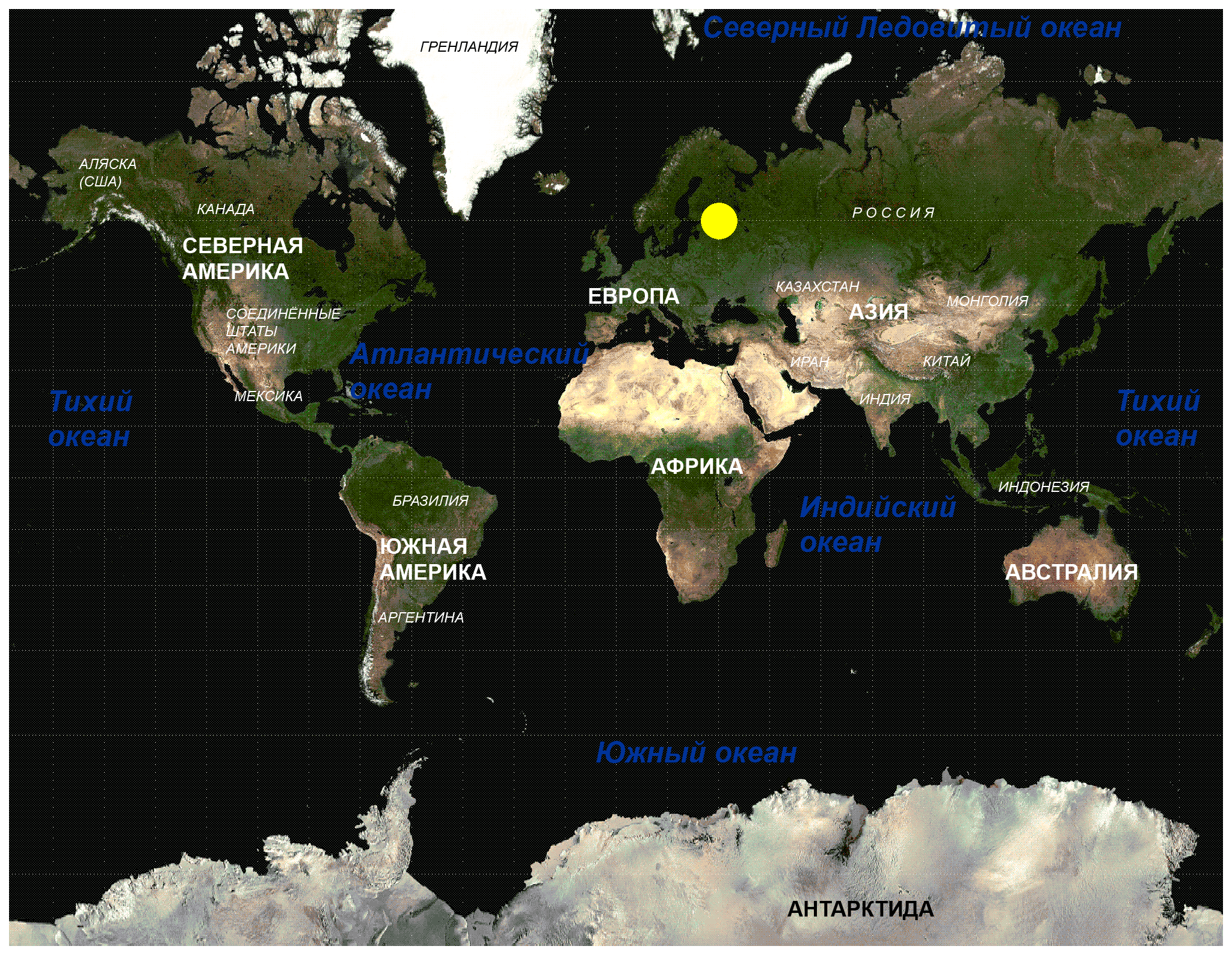 сервер сайта aquaworks.ru на карте